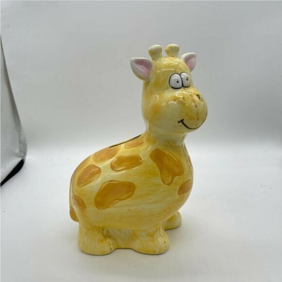 Adorable Baby Giraffe Ceramic Piggy Bank Coin Bank - Picture 2 of 6
